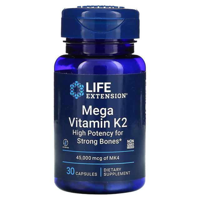 Life Extension Livsforlængelse, Mega Vitamin K2, 30 kapsler on Productcaster.