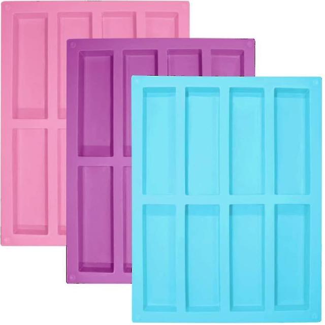 Guoguo Rectangle Granola Bar Silicone Moulds, Silicone Bar Mould, Cereal Bar Mould, Energy Bar Maker Pink on Productcaster.