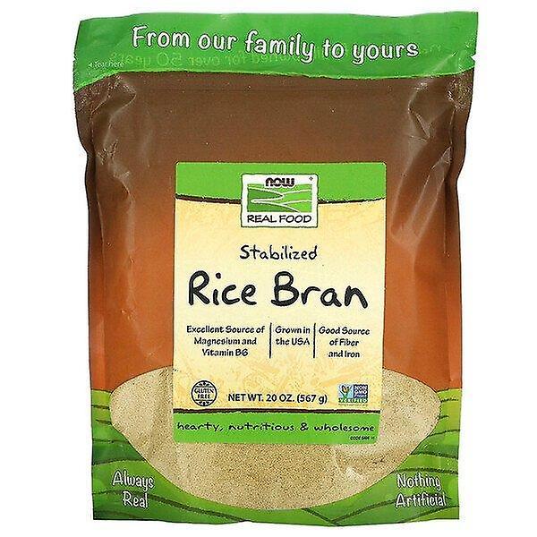 Now Foods, Real Food, Stabilized Rice Bran, 20 oz (567 g) on Productcaster.