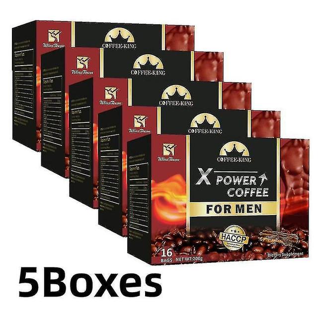 Woosien 1-5Boxes X Power Coffee for Men Ginseng Maca Relieve Stress Energy Sexual Desire on Productcaster.