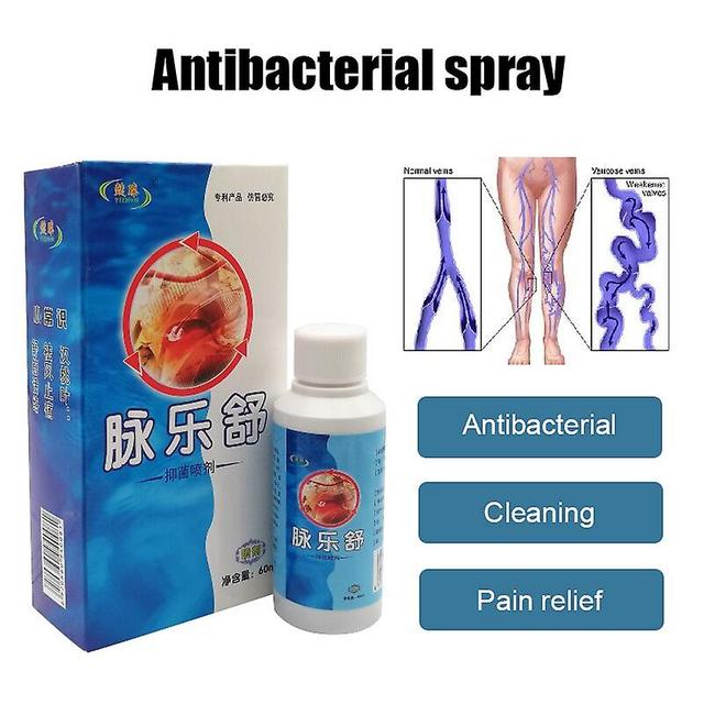 Fsu 60ml Varicose Vein Fluid Earthworm Legs Soothing Spray Anti-bacterial Ointment Herbal Formulas Health Care Tendon Activation on Productcaster.