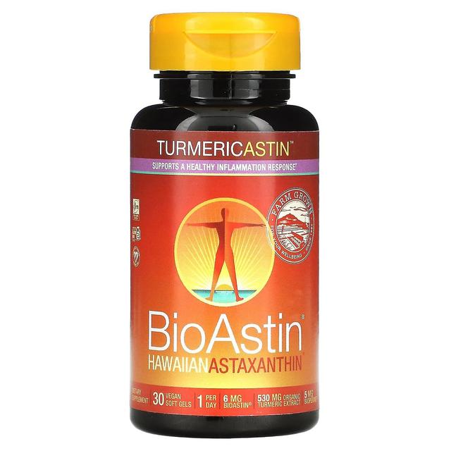 Nutrex Hawaii, Turmericastin, BioAstin Hawaiian Astaxanthin, 30 géis macios veganos on Productcaster.