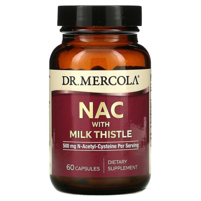 Dr. Mercola, NAC with Milk Thistle, 500 mg, 60 Capsules on Productcaster.