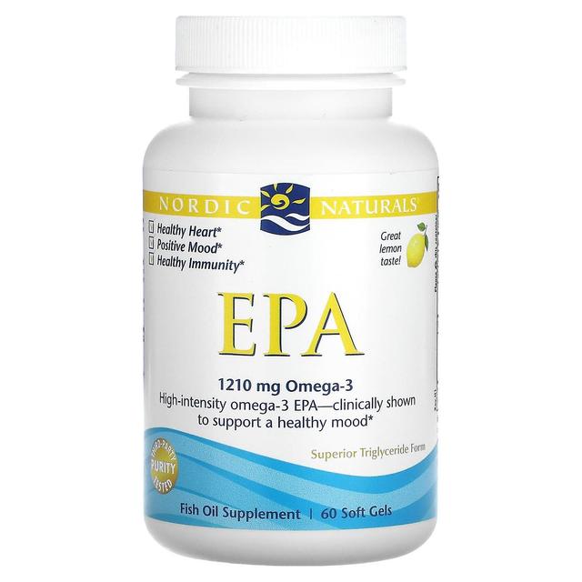 Nordic Naturals, EPA, Lemon, 605 mg, 60 Soft Gels on Productcaster.