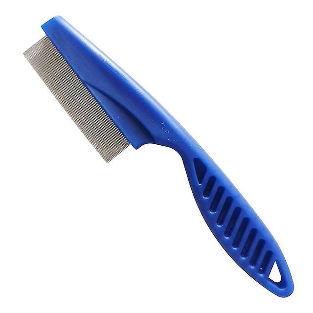 Scacv Dog Cat Flea Comb Multifunctional Pet Grooming Comb Professional Pet Massage Comb Blue Large Size on Productcaster.