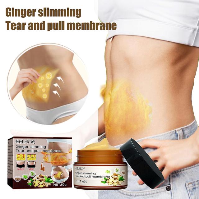 1pc Eelhoe Body Shaping Ginger Film Heating-free Mud Ginger Moxibustion To Dispel Cold, Tighten Thighs, Waist Fat, Burn Body Fat on Productcaster.