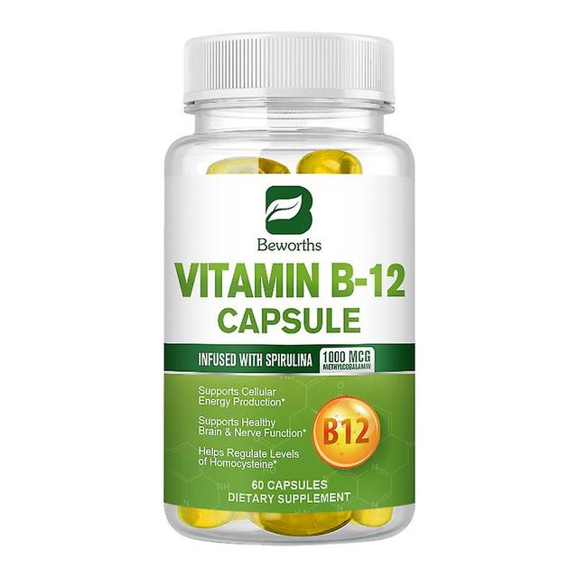 Tib Bw Vitamin B-12 Supports Energy Metabolism Supports A Healthy Nervous System Maximum Strength Daily B12 Supplement Health Care 60 capsules on Productcaster.