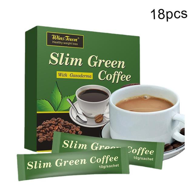 Slanke groene koffie met Ganoderma controle gewicht Detox thee groene koffie 18pcs on Productcaster.