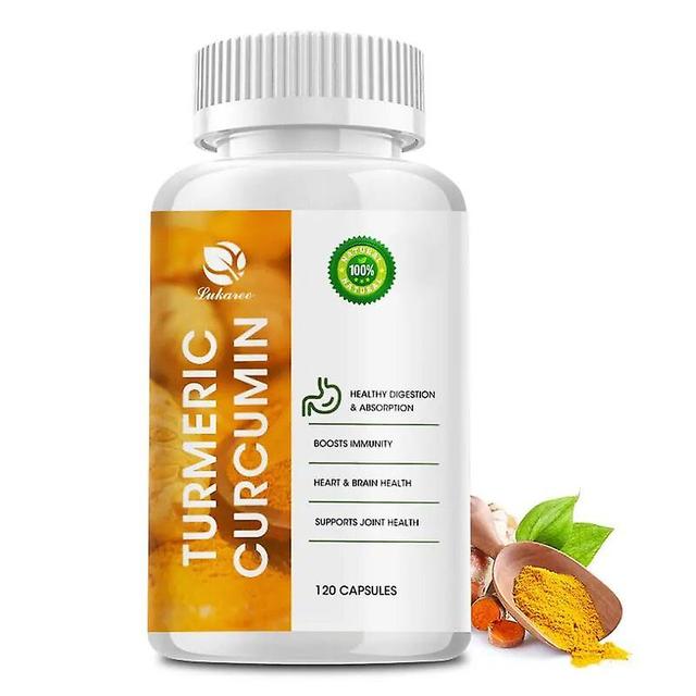 Zwarte Peper Kurkuma Extract Capsules voor Gezamenlijke Ontsteking Gezondheid Hart en Hersenen Gezondheid Gezamenlijke Tijdelijke PijnTIB TIB. 120PCS on Productcaster.