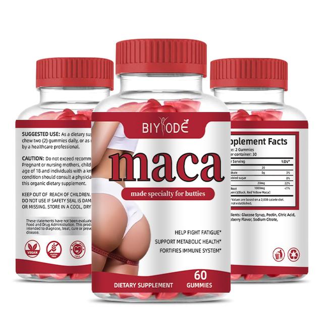 Maca Po Lifting Gummibärchen Kaugummifrei Vegetarisch 60 Capsules_Apr 3pcs on Productcaster.