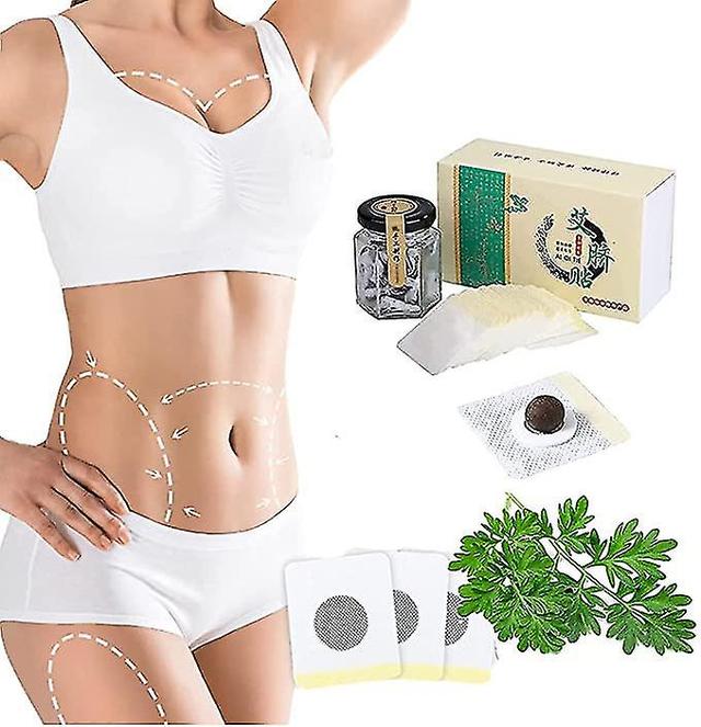 Ssmi 30 Pcs Healthy Belly Pellet, Mugwort Navel Sticker, Herbal Belly Button Patch For Men And Women on Productcaster.