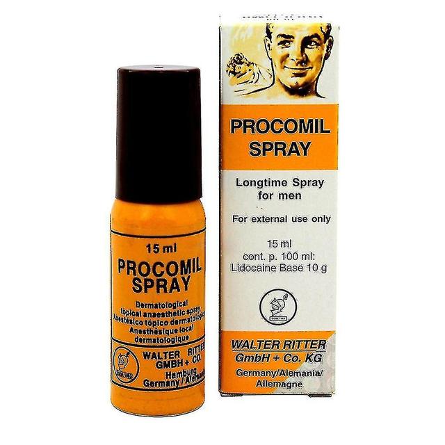 Perfume Cologne Procomil Spray 15ml - Men Delay Spray for Long-lasting Performance on Productcaster.