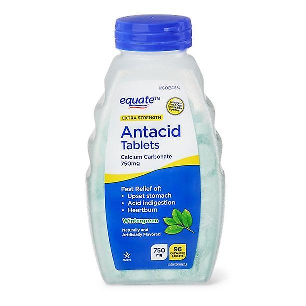 Equate extra strength antacid chewable wintergreen tablets, 750 mg, 96 ct on Productcaster.