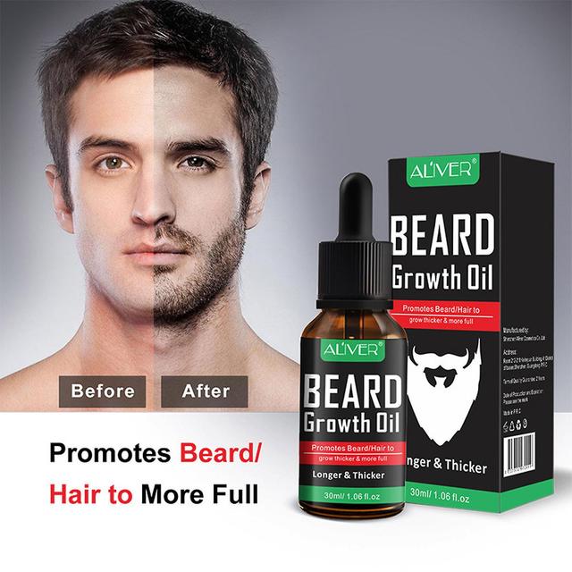 Flye Men's Liquid Beard Growth Fast Enhance Facial Nutrition Beard Essence A on Productcaster.