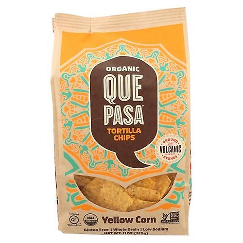 Que Pasa Chip Tortilla Yellow Org, Estuche de 6 x 11 oz (Pack de 1) on Productcaster.