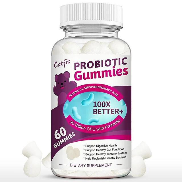 Visgaler Organické probiotiká Gummies produkt na chudnutie posilniť imunitu Gastrointestinálne ošetrovateľstvo pomôcť tráveniu Zdravá výživa 60pcs on Productcaster.