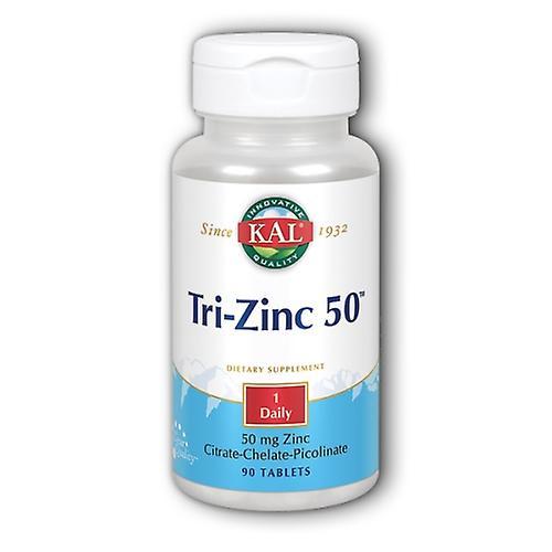 Kal Tri-Zinc 50, 90 Tabs (Pack of 3) on Productcaster.