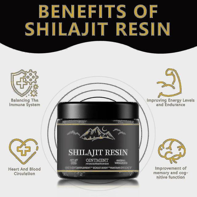 100% reines Shilajit-Himalaya-Shilajit-Harz, reine Shilajit-Unterstützungsenergie & immun, Für Männer & Frauen 30g 1Pcs on Productcaster.