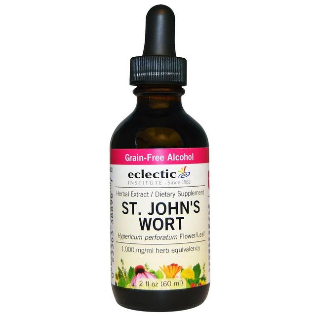 Eclectic Institute, St. John's Wort, Grain-Free Alcohol, 2 fl oz (60 ml) on Productcaster.