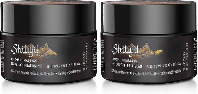 Shilajit Purest himalájska živica Shilajit - zlatá trieda 100% čistý shilajit s fulvovou kyselinou a 85+ komplexom stopových minerálov 2PCS on Productcaster.