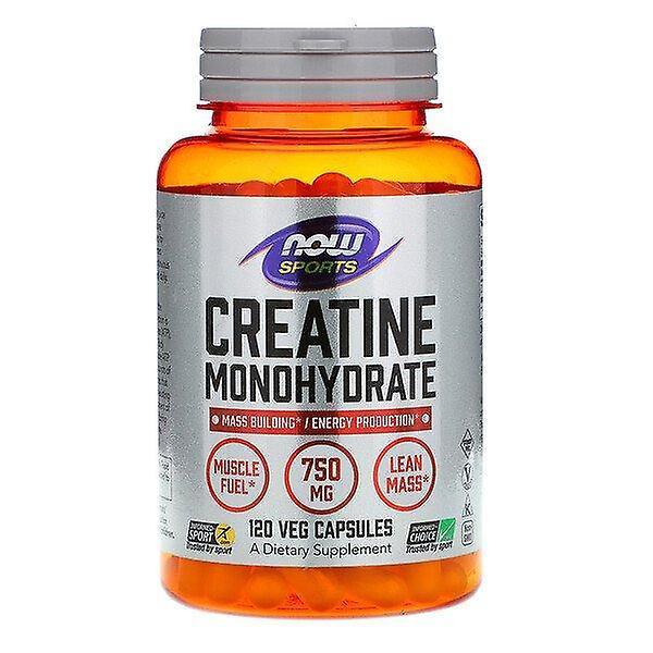 Now Foods, Sports, Creatine Monohydrate, 750 mg, 120 Veg Capsules on Productcaster.