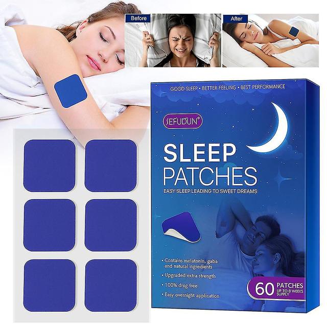 60 Patches/box Auxiliary Deep Sleep Aid Sleep Patch For Improved Sleep Quality,sustained Release Relax Decline Anxious YY.6 on Productcaster.