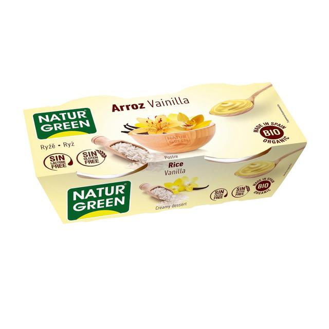 Naturgreen arroz vainilla organic vanilla rice pudding 2 x 125g on Productcaster.