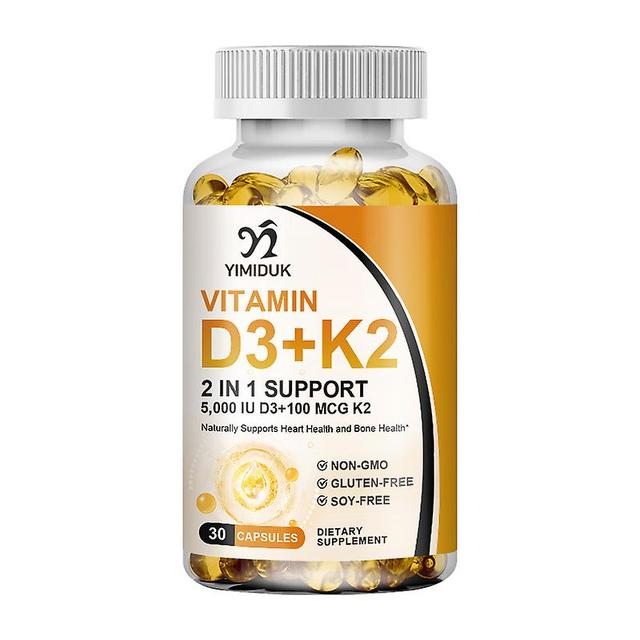 Vorallme Vegan Vitamin D3+k2 Capsules 5,000 Iu/100 Mcg Cardiovascular Support, Supports Bone Health Easy To Absorb Joint Health 30pcs on Productcaster.