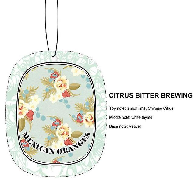 Sjioh 4pcs Auto Scent Women Lasting Fragrance Diffuser Hanging Car Interior Citrus Bitter Brewing 2 on Productcaster.