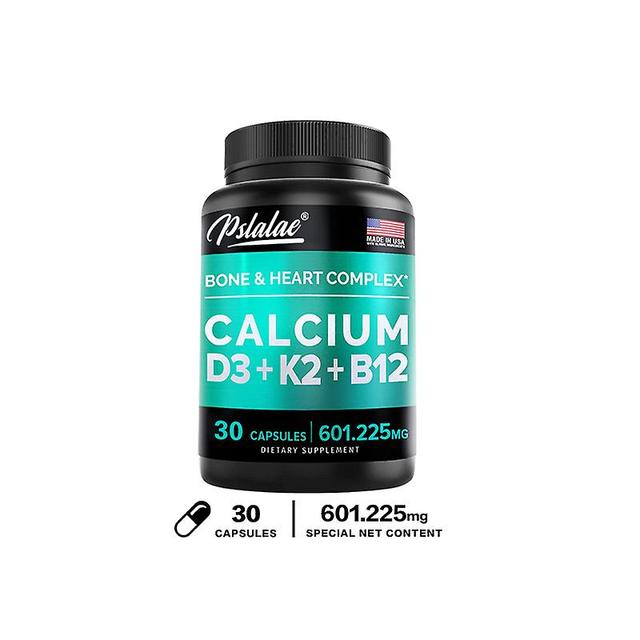 Visgaler 4-in-1 Calcium 600 Mg Bone & Heart Complex With Vitamin D3 K2, Women's Calcium Supplement + Calcium & Vitamin D 30 Capsules on Productcaster.