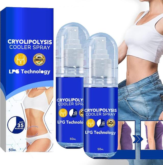 Elrosa Lpg Technology Cryolipolysis Cooler Spray, Cryolipolysis Cooler Spray, Skin Tightening Belly Slimming Massage Oil 2pcs on Productcaster.