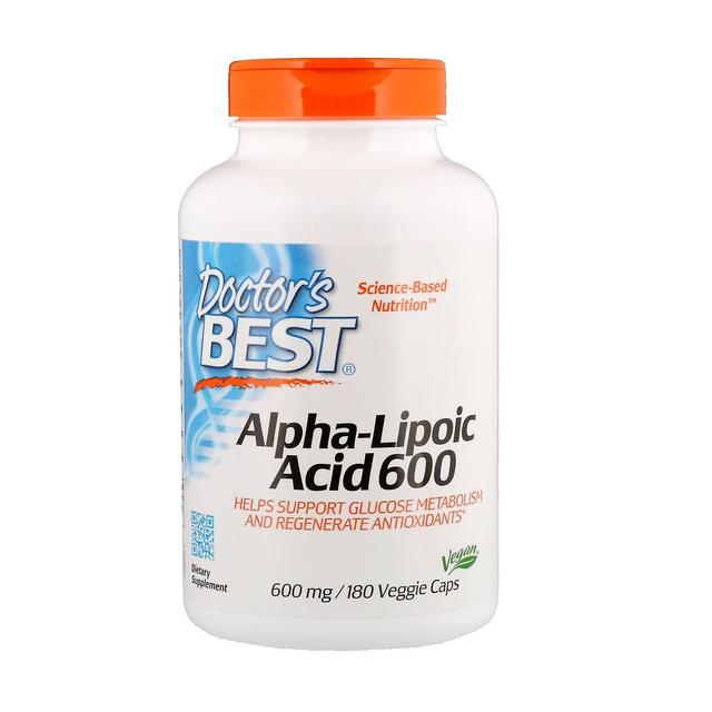 Doctor's Best, Alpha-Lipoic Acid, 600 mg, 180 Veggie Caps on Productcaster.