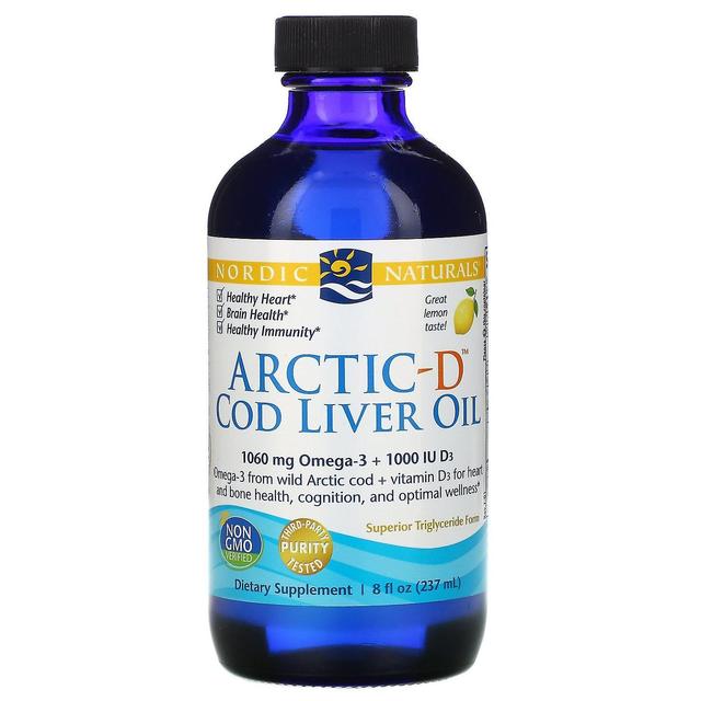 Nordic Naturals, Arctic-D Cod Liver Oil, Lemon, 8 fl oz (237 ml) on Productcaster.