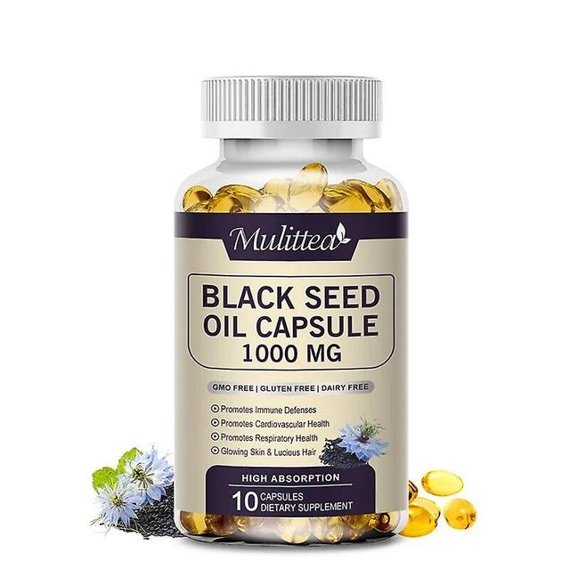 Black Seed Oil Capsule Relieves Indigestion Fights Supports Hair & Boost Inflammation Balance Blood PressureTIB TIB . 10pcs on Productcaster.