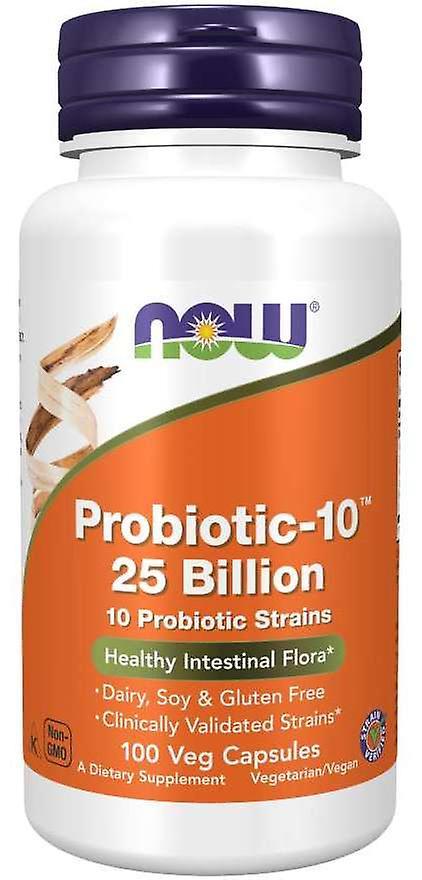 Now Foods Probiotic-10 25 Billion 100 Veggie Capsules 733739029324 on Productcaster.