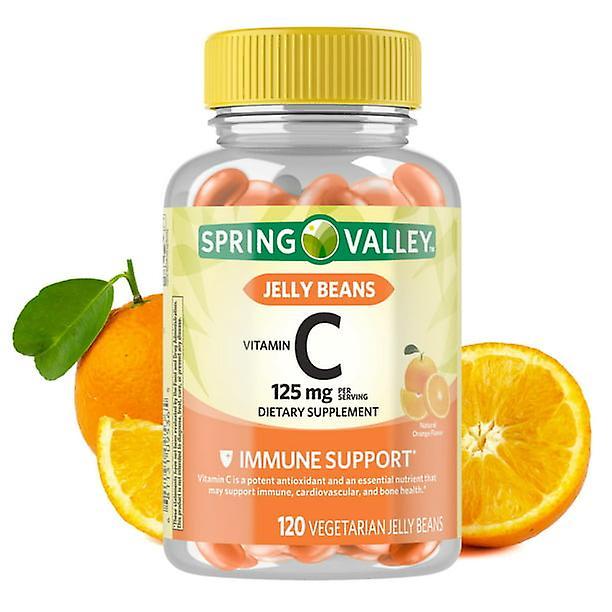 Spring Valley Vitamin C, 125 mg vegetarische Jelly Beans Ergänzung, 120 Stück on Productcaster.