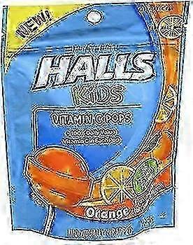 Halls Haller Kids vitamin c Pops, orange smag, 10 EA on Productcaster.