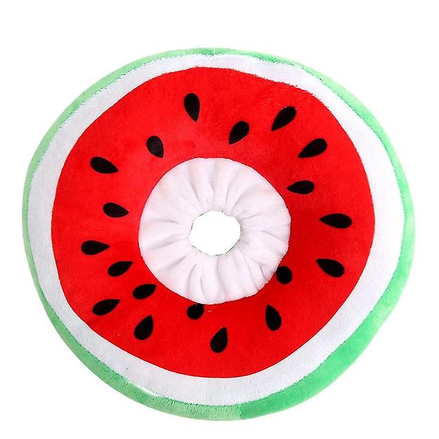 Scacv Cat Recovery Collar Adjustable Cotton Cat Neck Collar Anti-licking Pet Neck Protector Watermelon Large Size on Productcaster.