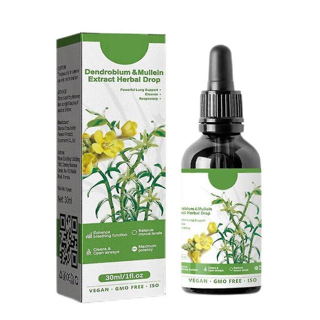 Clearbreath Dendrobium Mullein Extract Powerful Lung Support Cleanse Respiratory, Herbal Lung Health Essence, Dendrobium Mullein Extract Herbal ... on Productcaster.