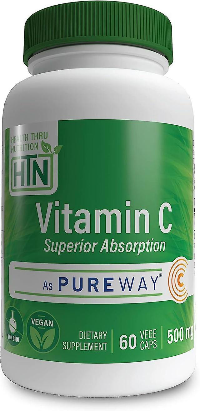 Health Thru Nutrition Vitamin C 500mg 60 Veggie Capsules on Productcaster.