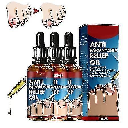 3pcs Toenailplus Anti Paronychia Relief Oil, Nail Helper Ingrowth Toenail Correction Treatment Oil, Toenailplus Nailprop Anti Paronychia Relief Oil on Productcaster.