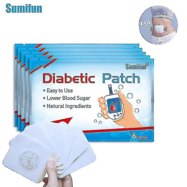 6pcs/bag New Diabetic Treatment Patch Clean Blood Vessels Balance Blood Sugar Sticker Body Health Care Herbal Plaster Size 18pcs In 3 Bags on Productcaster.