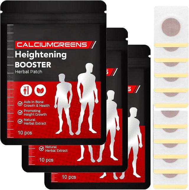 Parche herbal Heightening Booster, parche herbal Booster Heightening Booster Verde de calcio, Parche de realce de puntos de acupuntura plantar 30pcs on Productcaster.