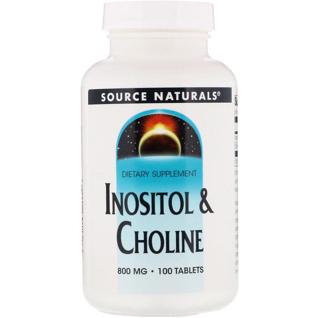 Source Naturals Fonte Naturals, Inositol & colina, 800 mg, 100 comprimidos on Productcaster.