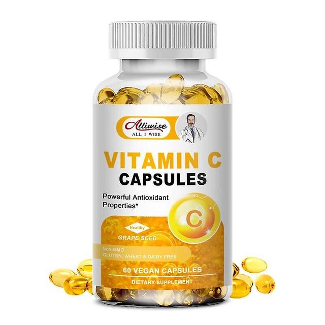 Organic Vitamin C Capsules immune Whitening Collagen Organic Vitamin C Capsules health Improve ImmunityTIB TIB . 60pcs on Productcaster.