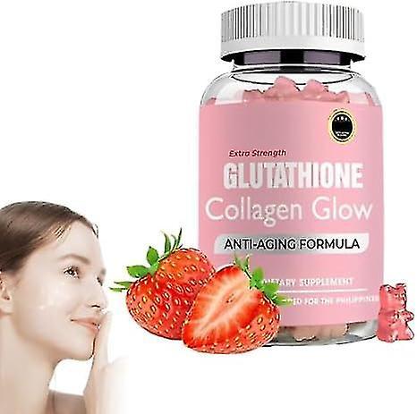 Glutathion Collageen Glow Gummies, Glutathion Collageen Gummies voor Vrouwen, Glow Beauty Collageen Gummy Huidverzorging, Koreaanse Collageen Gummi... on Productcaster.