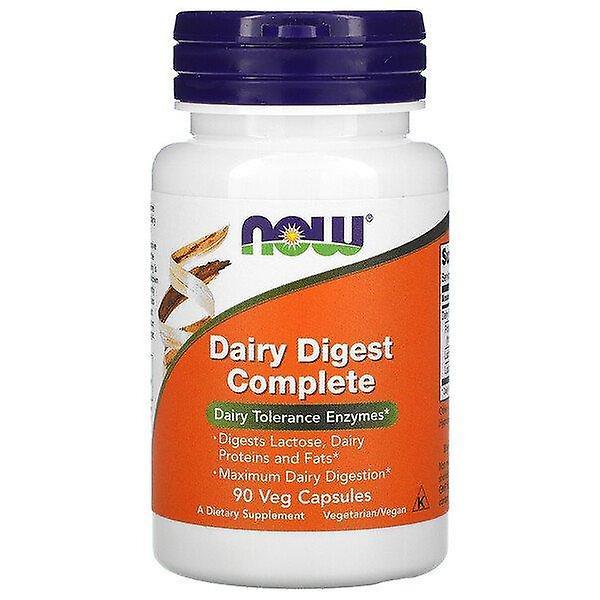 NOW Foods Ora Alimenti, Dairy Digest Completo, 90 Veg Capsule on Productcaster.