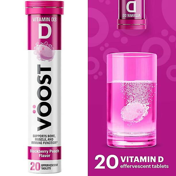 Voost vitamin d effervescent vitamin drink tablet, blackberry peach, 20 ct on Productcaster.