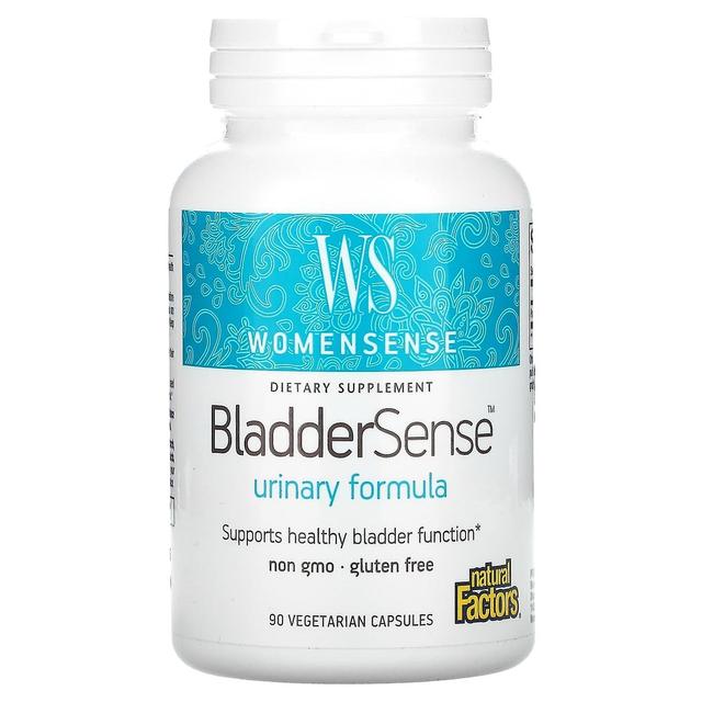 Natural Factors, Womensense, BladderSense, 90 kasvissyöjäkapselia on Productcaster.