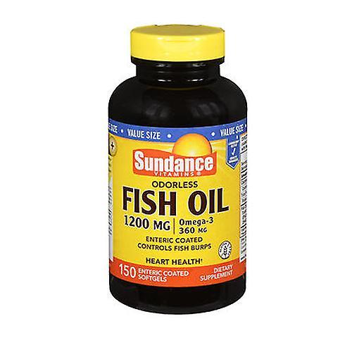 Sundance Vitamins Odorless Fish Oil - Omega-3 Softgels,1200 mg,150 Caps (Pack of 2) on Productcaster.